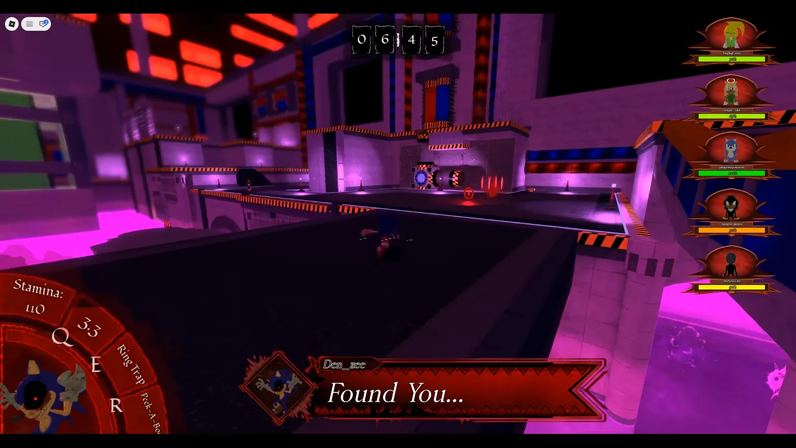 2011X triggering the Found You finisher dialogue against a trapped Survivor Vessel in Abyssal Escape