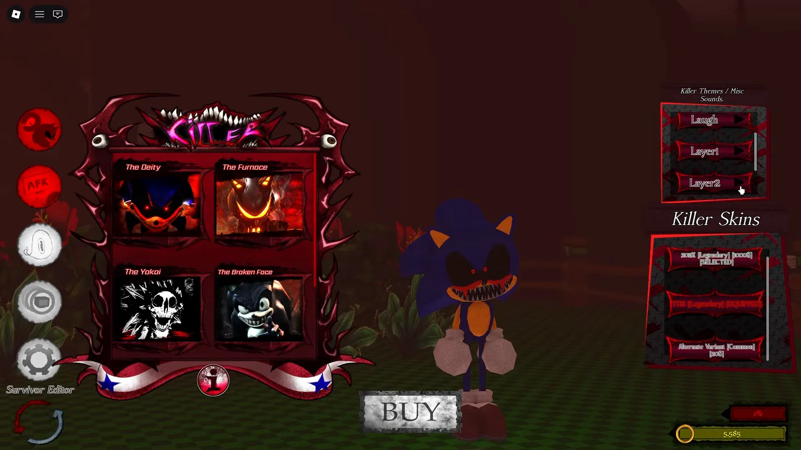 2017X executing a high-speed Roll momentum dash across the checkered floor in Abyssal Escape